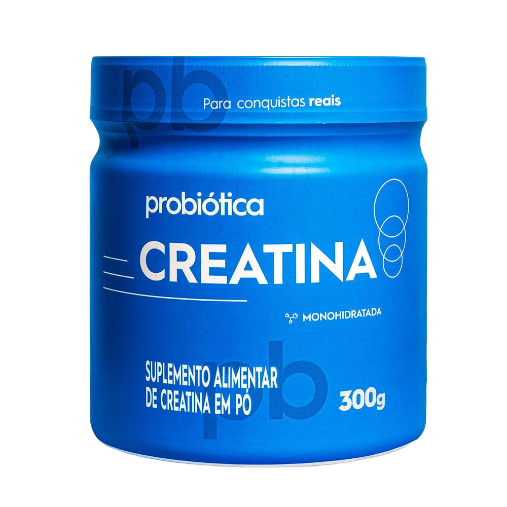 Creatina Monohidratada Probiótica 300 g, opção Sem sabor